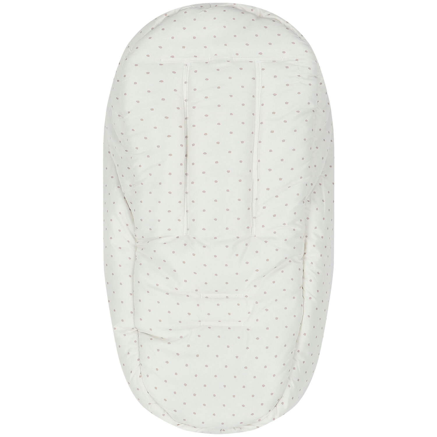 Ivory & Beige Polka Dots Baby Nest, 3, hi-res